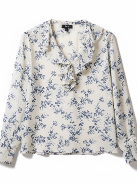 PAIGE Tops - Paige Women's Blue Floral Top
